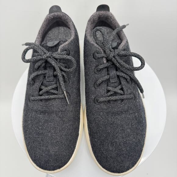 Allbirds shoes women's 10 merino wool runners sneakers lace up charcoal gray - Picture 4 of 8